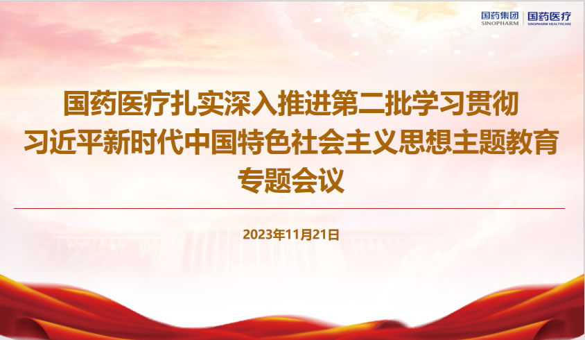 國藥醫療黨委組織召開扎實深入推進第二批主題教育工作推進會